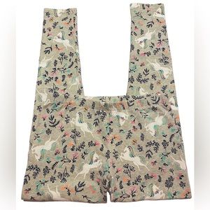 Oshkosh Unicorn Leggings Girl’s XL 14 Full Length Neon Gold Details